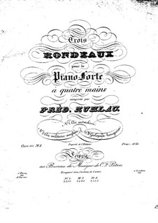 Drei Rondos für Klavier, vierhändig, Op.111: Drei Rondos für Klavier, vierhändig by Friedrich Kuhlau