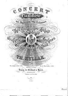 Klavierkonzert in c-Moll, Op. 55: Klavierkonzert in c-Moll by Theodor Kullak