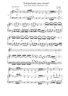 Orlando furioso, RV 728: Nel profondo cieco mondo by Antonio Vivaldi