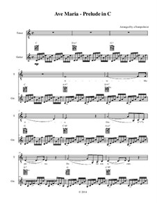 Ave Maria: Für Stimme und Gitarre by Johann Sebastian Bach, Charles Gounod
