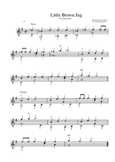 Little Brown Jug: Für Gitarre by folklore