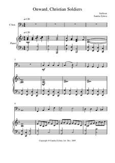 Onward, Christian Soldiers: Score for two performers (in C) by Arthur Sullivan