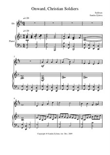 Onward, Christian Soldiers: Score for two performers (in E Flat) by Arthur Sullivan