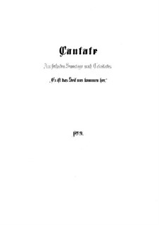 Es ist das Heil uns kommen her, BWV 9: Vollpartitur by Johann Sebastian Bach