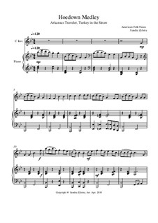 Hoedown Medley: Score for two performers (in C) by folklore