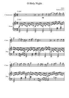 Instrumental version: Score for two performers (in C) by Adolphe Adam