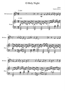 Instrumental version: Score for two performers (in B Flat) by Adolphe Adam