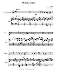 Instrumental version: Score for two performers (in E Flat) by Adolphe Adam