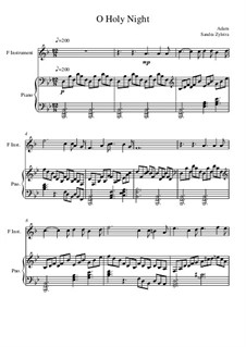 Instrumental version: Score for two performers (in F) by Adolphe Adam