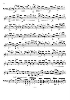 Fünfundzwanzig Etüden für Gitarre, Op.60: Nr.23-24 by Matteo Carcassi