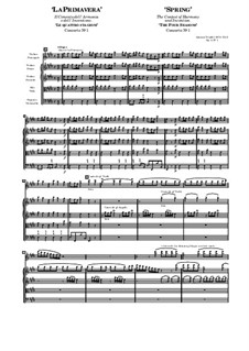 Violinkonzert Nr.1 in E-Dur 'Frühling', RV 269: Partitur by Antonio Vivaldi