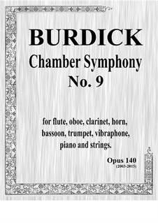 Chamber Symphony No.9 'Crystal Pyramids on the Moon', Op.140: Partitur by Richard Burdick