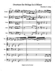 Overture for Strings in A Minor: Overture for Strings in A Minor by Mitch Boucher