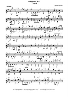 English Suite No.2 for Classical Guitar: Movement I - Fantasia by Vincent Coley