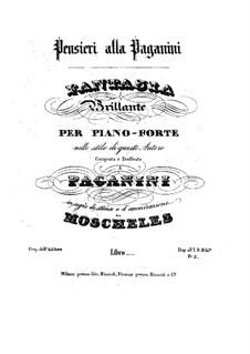 Fantaisie à la Paganini: Für Klavier by Ignaz Moscheles