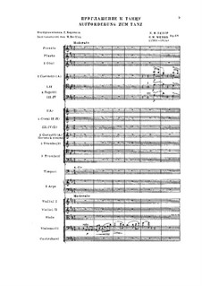 Aufforderung zum Tanze, J.260 Op.65: Für Orchester by Carl Maria von Weber