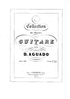 Sechs Menuette und sechs Walzer, Op.12: Vollsammlung by Dionisio Aguado