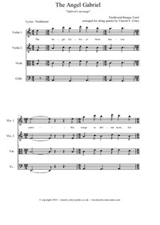 The Angel Gabriel: Für Streichquartett by folklore