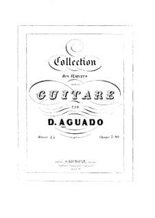 Dix petites pièces non difficiles, Op.14: Vollsammlung by Dionisio Aguado