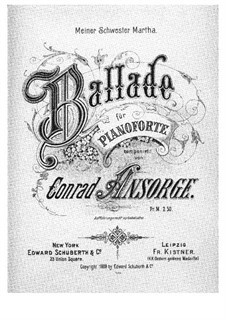 Ballade: Ballade by Conrad Ansorge