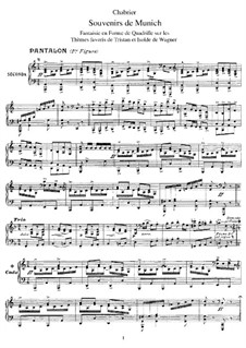 Souvenirs de Munich. Fantasia on Themes from 'Tristan und Isolde' by Wagner: Souvenirs de Munich. Fantasia on Themes from 'Tristan und Isolde' by Wagner by Emmanuel Chabrier