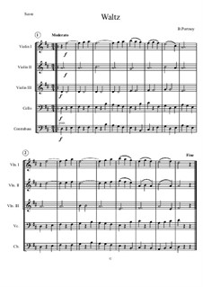 Waltz for Beginning String Orchestra: Waltz for Beginning String Orchestra by Berl Portnoy