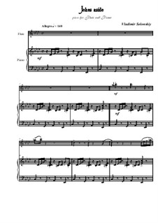 All Joking Aside: Für Flöte und Piano by Vladimir Solonskiy