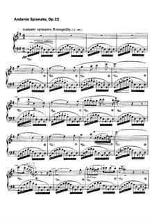 Andante spianato und Grosse brillante Polonäse, Op.22: Andante spianato by Frédéric Chopin