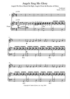 Angels Sing His Glory: Score for two performers (in F) by folklore