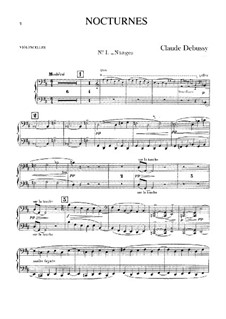 Drei Nocturnes, L.91: Cellostimme by Claude Debussy