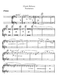 Drei Nocturnes, L.91: Flötenstimme by Claude Debussy