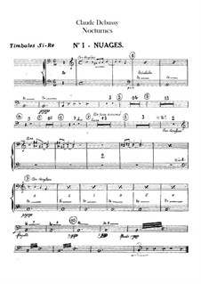 Drei Nocturnes, L.91: Schlagzeugstimmen by Claude Debussy