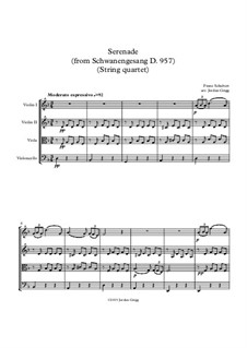 Nr.4 Ständchen: Für Streichquartett by Franz Schubert