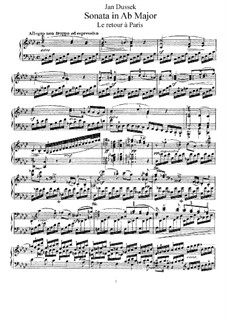 Sonate für Klavier in As-Dur, Op.70: Sonate für Klavier in As-Dur by Jan Ladislav Dussek