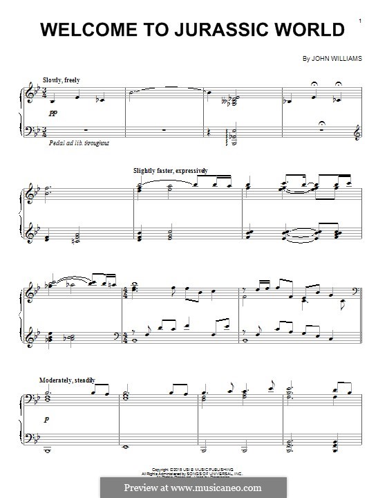 Welcome to Jurassic World: Für Klavier by Michael Giacchino