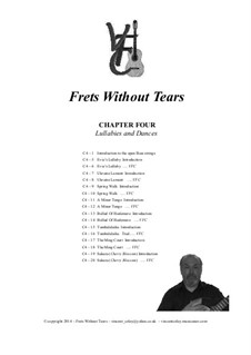 Frets Without Tears: Chapter Four - Lullabies and Dances by Johann Sebastian Bach, Henry Purcell, folklore, Valentin Haussmann, Vincent Coley