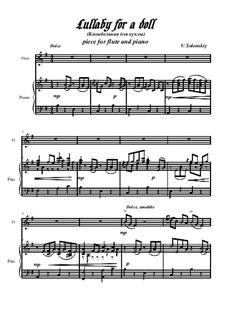 Lullaby for a doll: Für Flöte und Piano by Vladimir Solonskiy