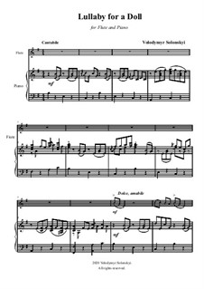 Lullaby for a doll: Für Flöte und Piano by Vladimir Solonskiy