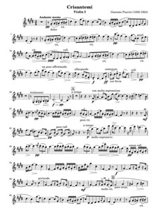 Chrysanthemums (I Crisantemi): Stimmen by Giacomo Puccini