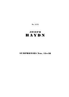 Sinfonien (Sammlung): Buch III by Joseph Haydn