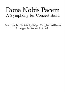 Dona Nobis Pacem: A Symphony for Concert Band: Conductor's score by Ralph Vaughan Williams