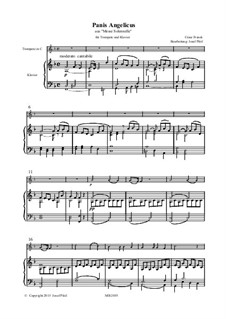 Panis angelicus: For trumpet and piano by César Franck