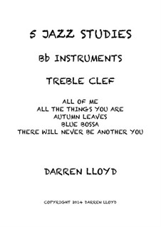 Intermediate Jazz studies for Bb Trumpet: Intermediate Jazz studies for Bb Trumpet by Darren Lloyd