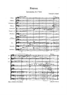 Fervaal, Op.40: Introduction – full score by Vincent d' Indy