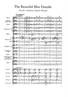An der schönen blauen Donau, Op.314: Vollpartitur by Johann Strauss (Sohn)