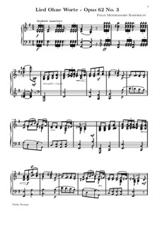 Lieder ohne Worte, Op.62: Nr.3 Trauermarsch by Felix Mendelssohn-Bartholdy