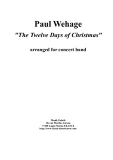 The Twelve Days of Christmas: For concert band – score and complete parts by folklore