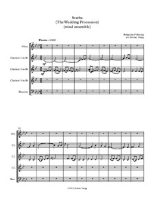 Svatba (The Wedding Procession): For wind ensemble by folklore