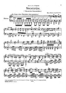 Sechs Oktavenetüden, Op.124: Nr.5 Nachtstück by Hans Huber