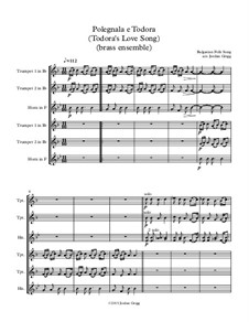 Polegnala e Todora (Todora's Love Song): For brass ensemble by folklore